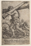 KG 00673
<br/>
Hercules draagt de zuilen van Gaza en vangt de ever van Erymanthus
<br/>
<em>Aldegrever, Heinrich (1502 - 1555/61)</em>